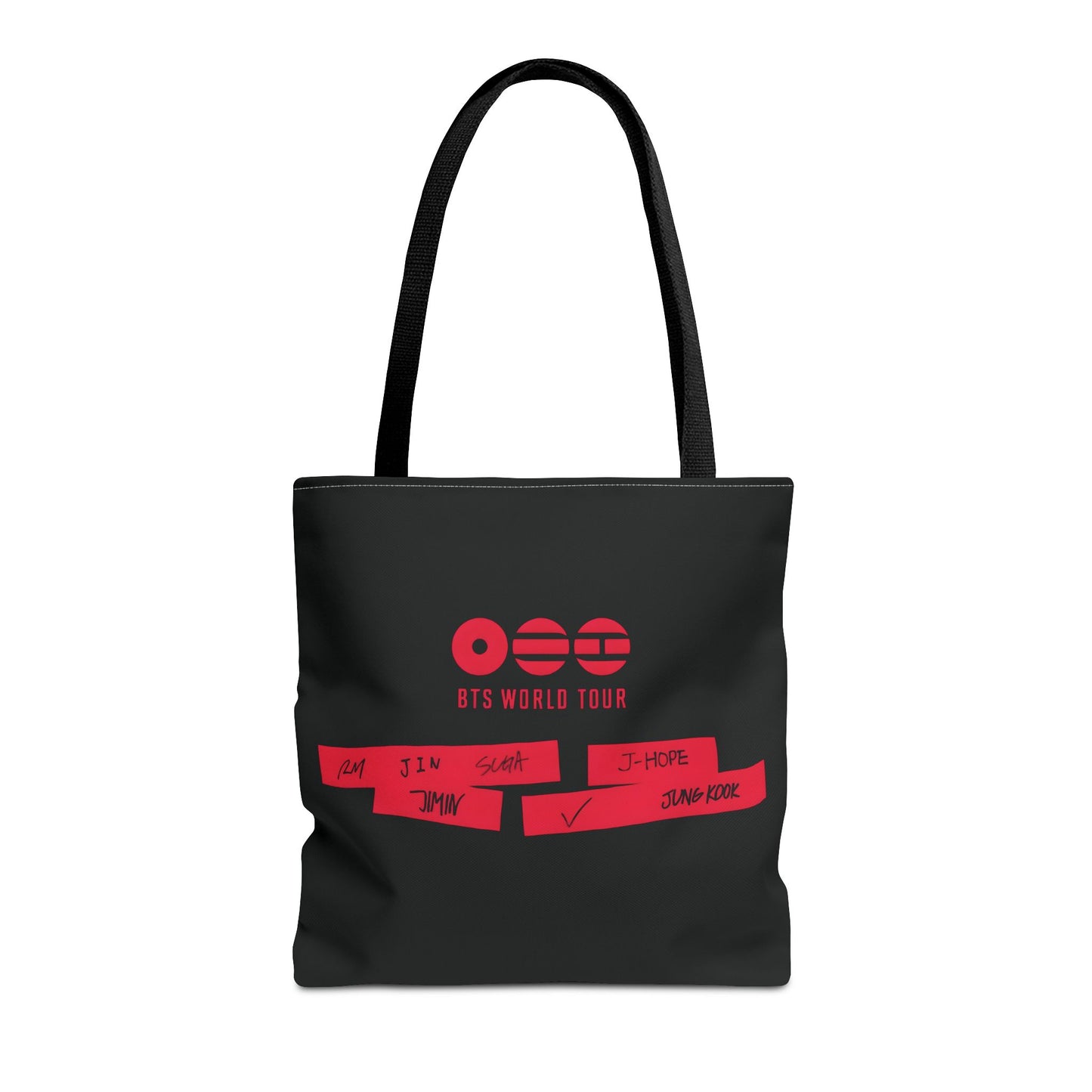 BTS Arirang 2026 World Tour Logo Design 2 Black Tote Bag