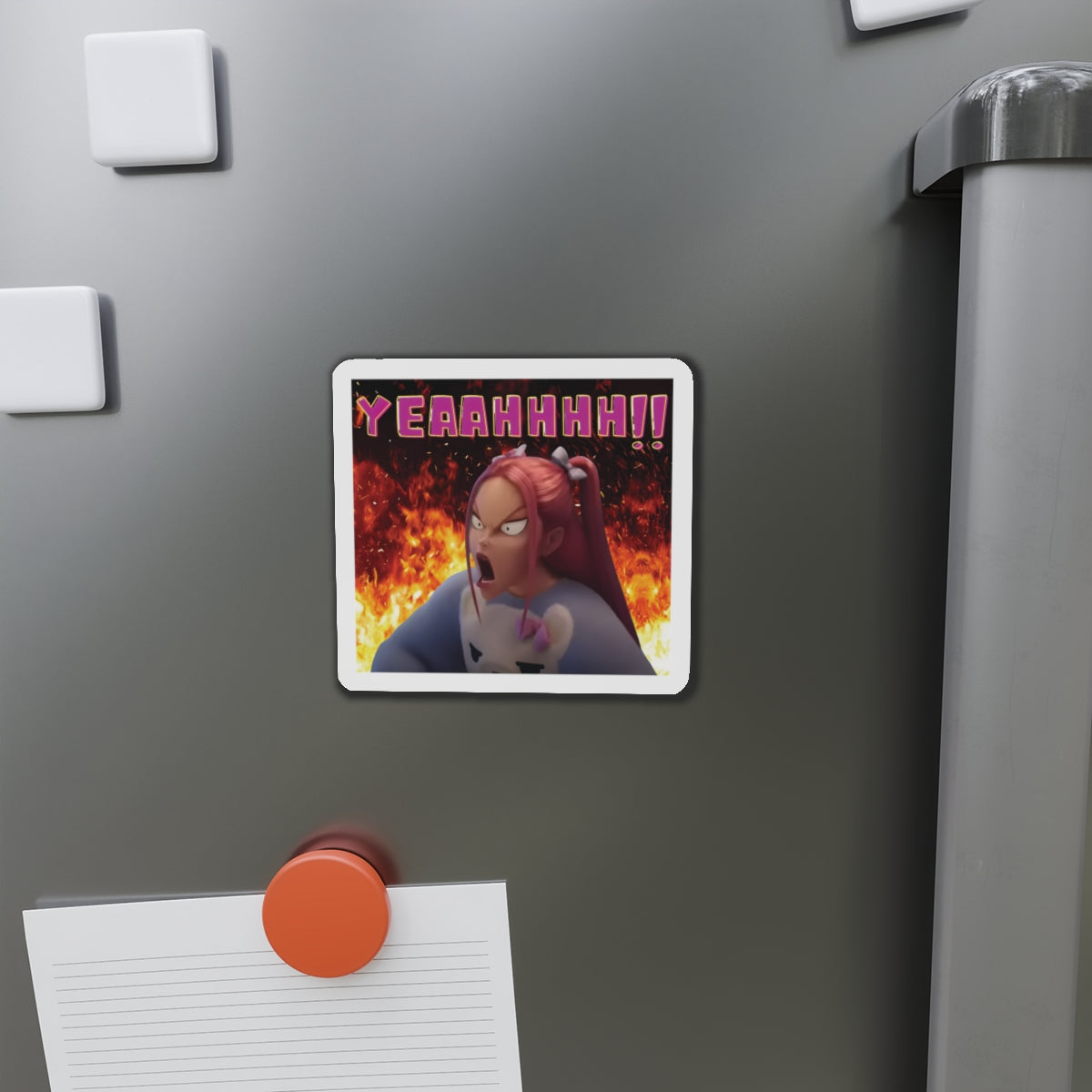 Kpop Demon Hunters Huntrix Mira YEAHHH Funny Face Magnet Pose 2