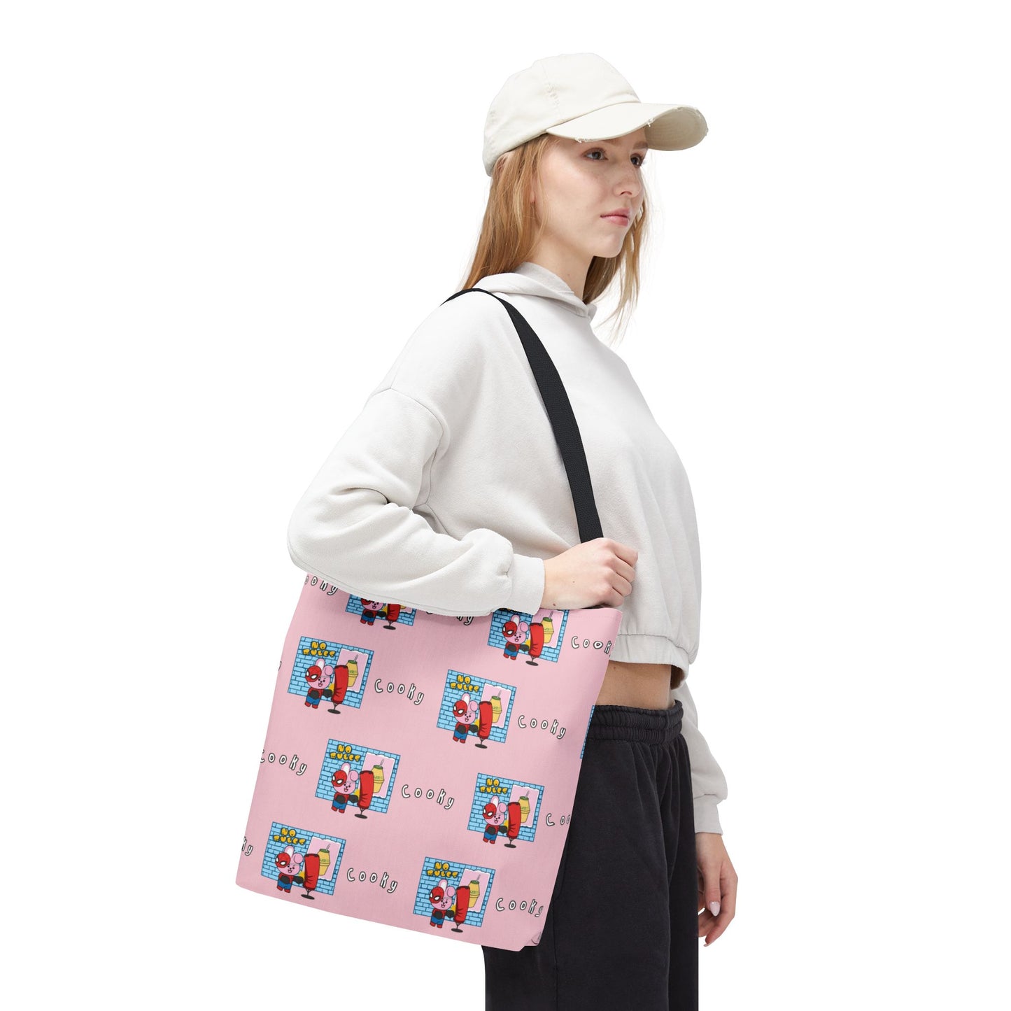 BT21 Cooky Pink Tote Bag Pattern Design