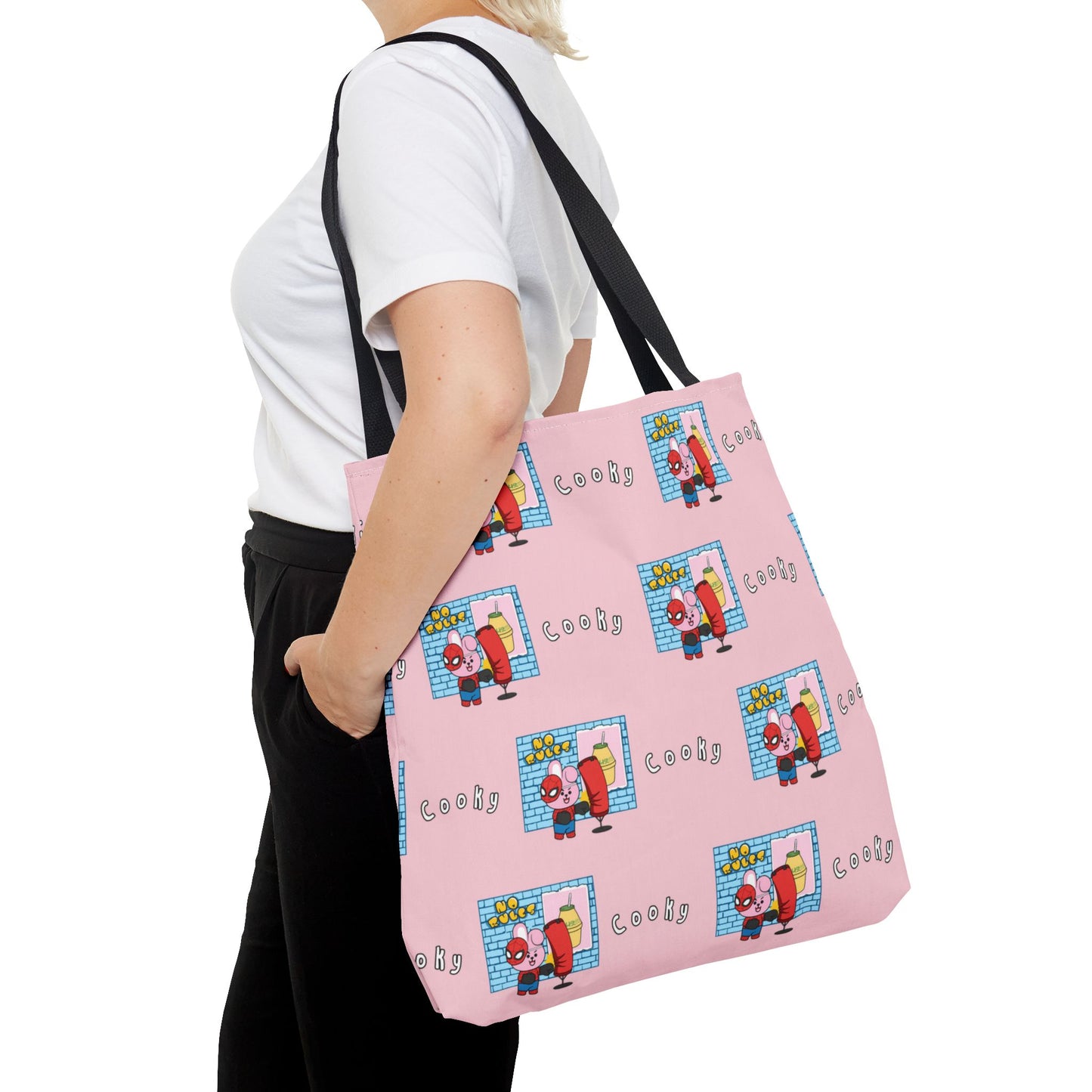 BT21 Cooky Pink Tote Bag Pattern Design