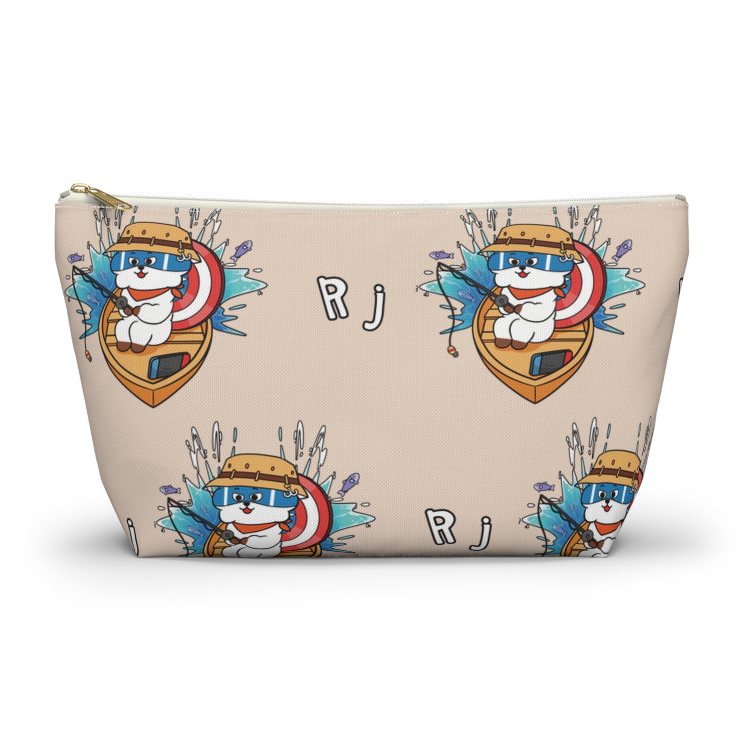 BT21 RJ Beige Pattern Travel Bag