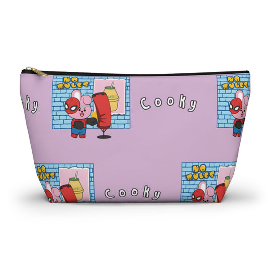 BT21 Cooky Purple Pattern Travel Bag