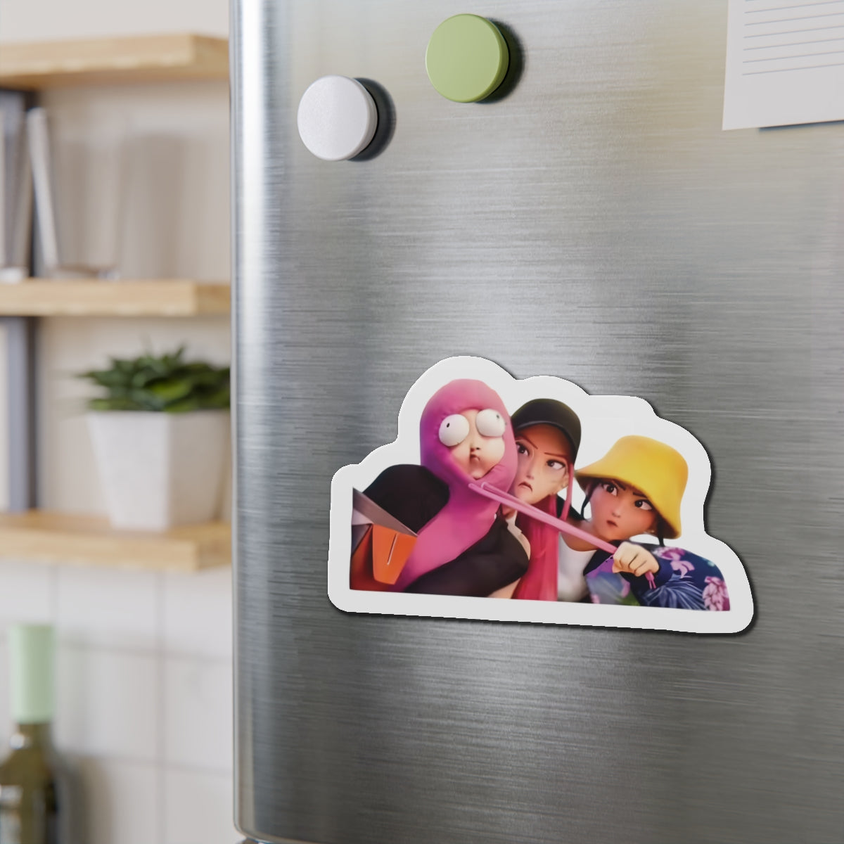 Kpop Demon Hunters Huntrix Rumi Mira Zoey Big Eyes Magnet