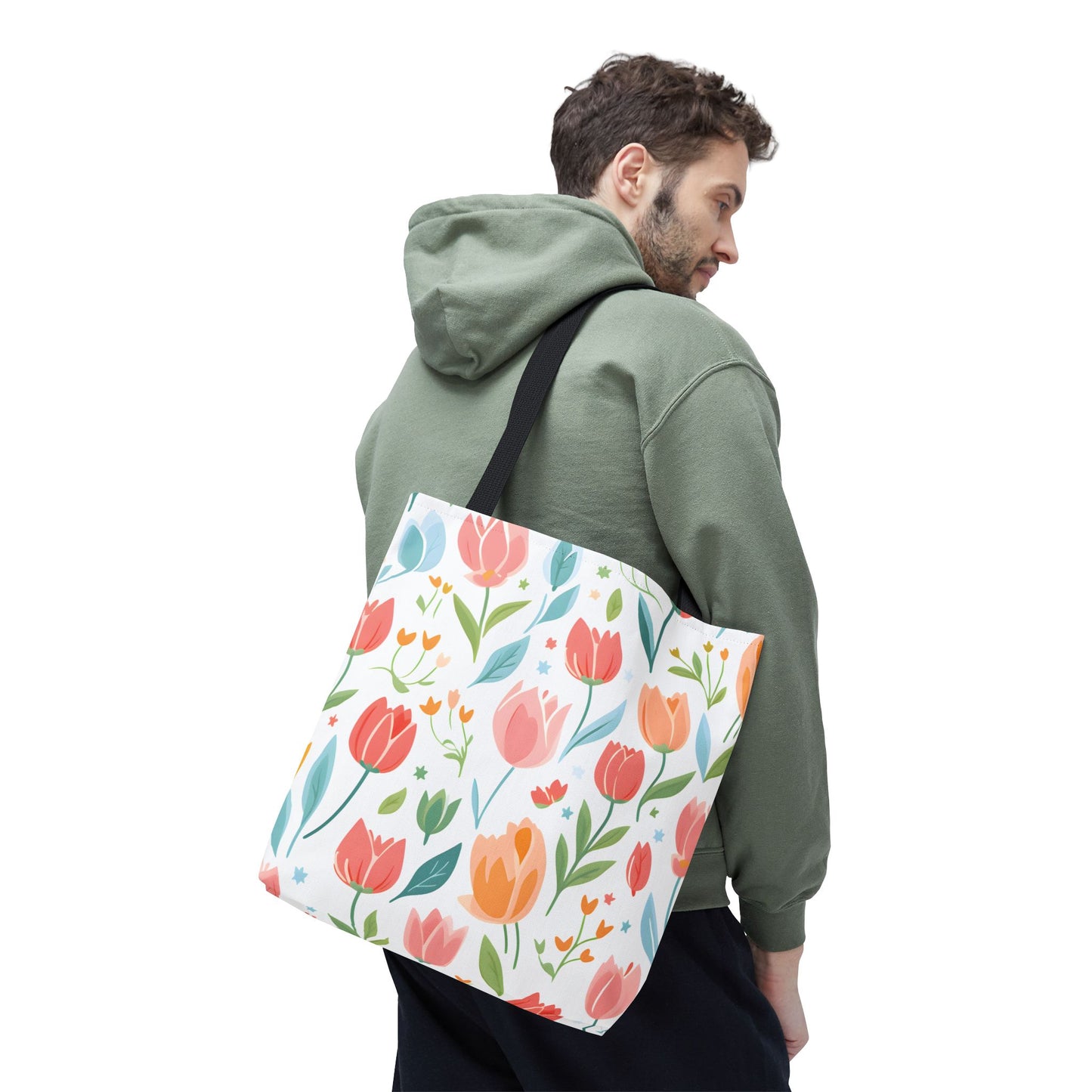Tulips Pattern Tote Bag Design 6