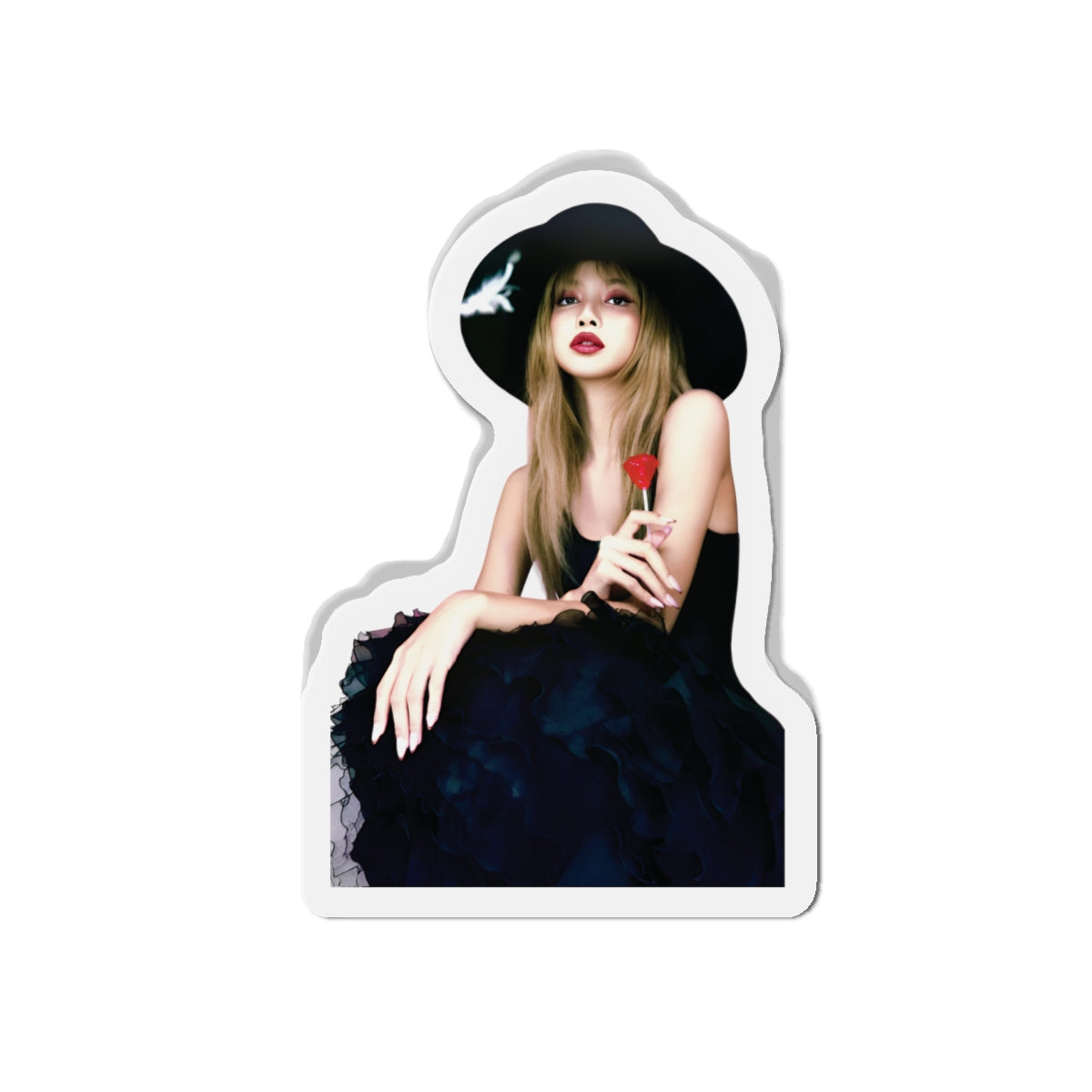 Lalisa Manoban Blackppink Gift for Lisa Fans Lillies Magnet Design 11