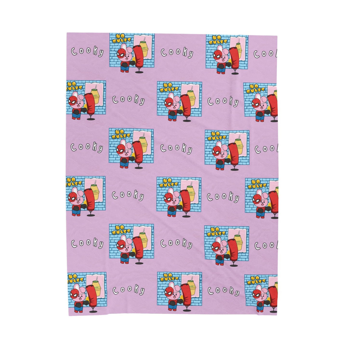 Purple Cooky Blanket - BT21 Pattern Design
