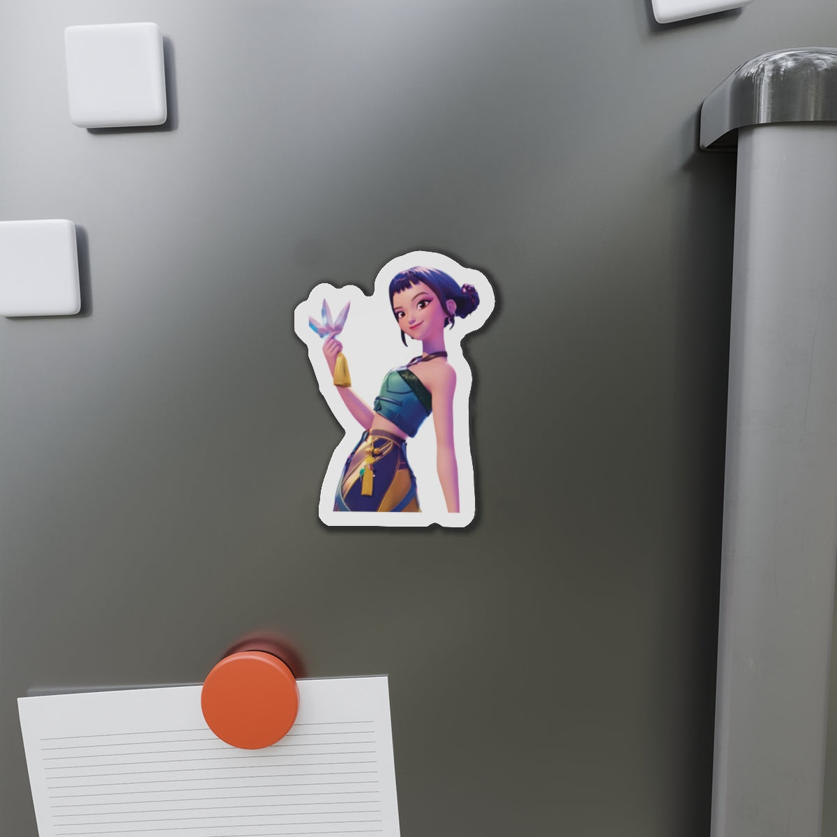 Kpop Demon Hunters Huntrix Zoey Posing Portrait Magnet