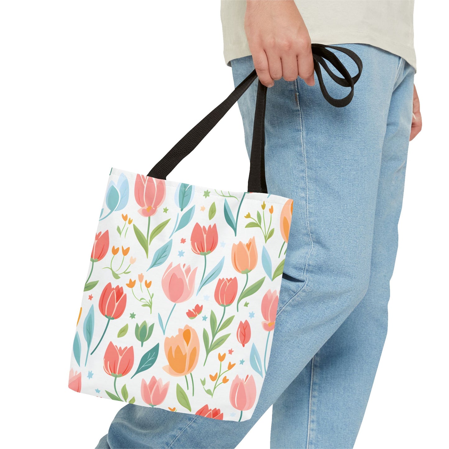 Tulips Pattern Tote Bag Design 6