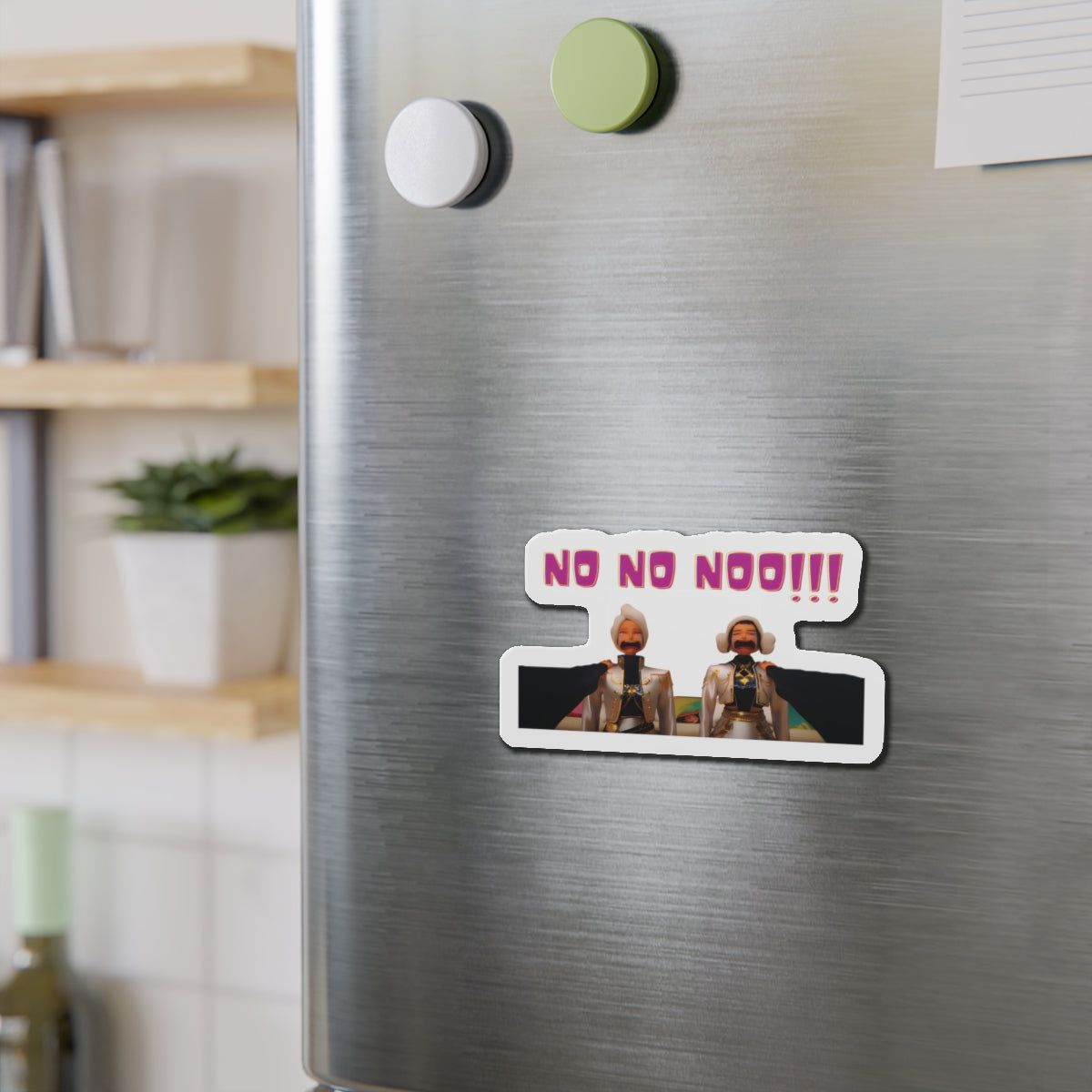 Kpop Demon Hunters Huntrix Mira And Zoey Couch No No No Magnet