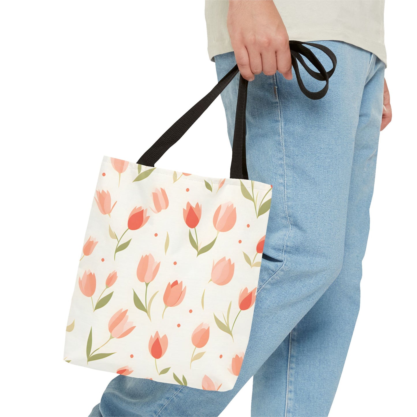 Tulips Pattern Tote Bag Design 4