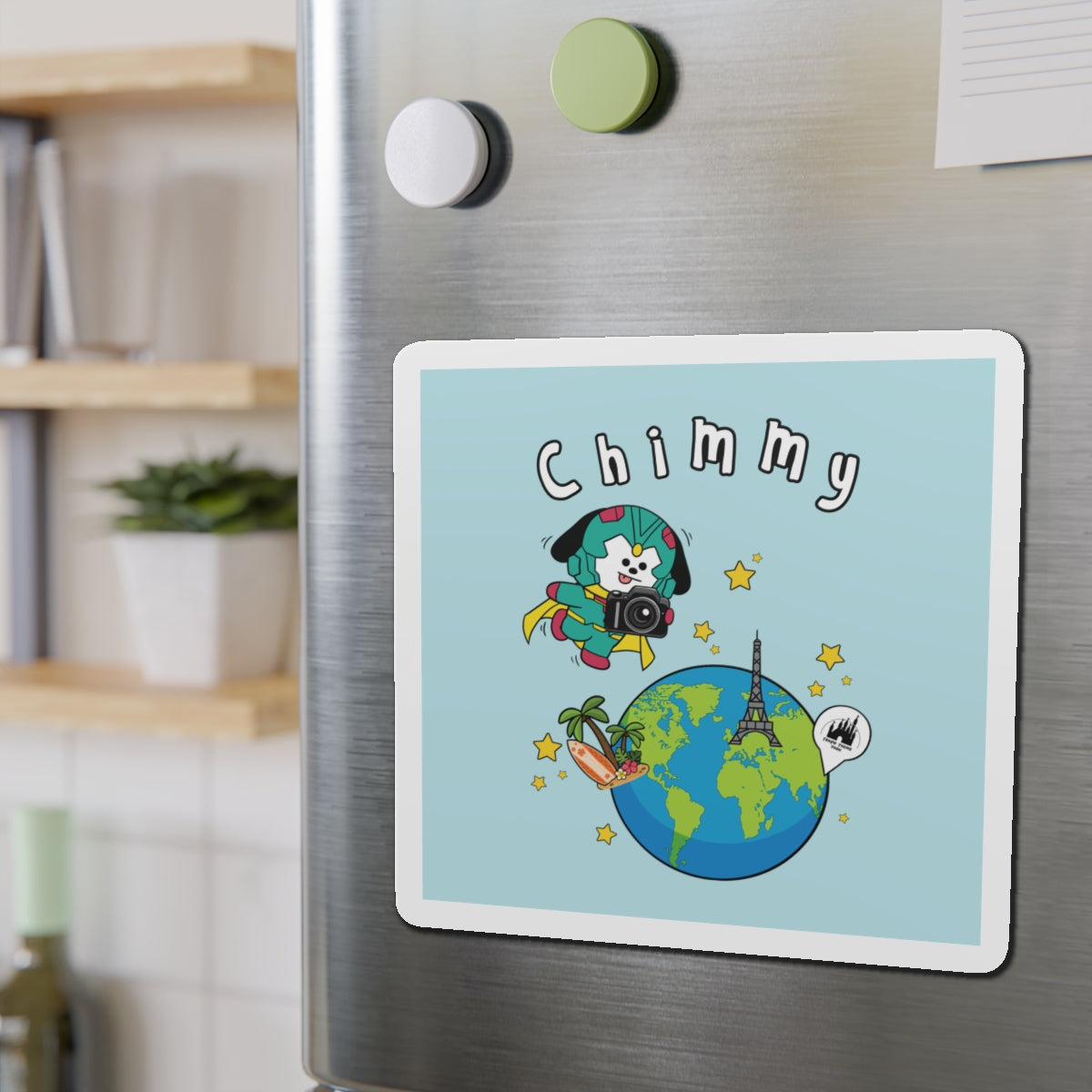 BT21 Chimmy Blue Car Magnet