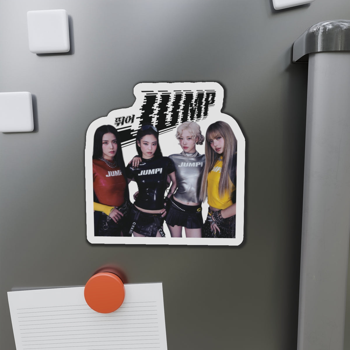 Black Pink Jump Member Magnet