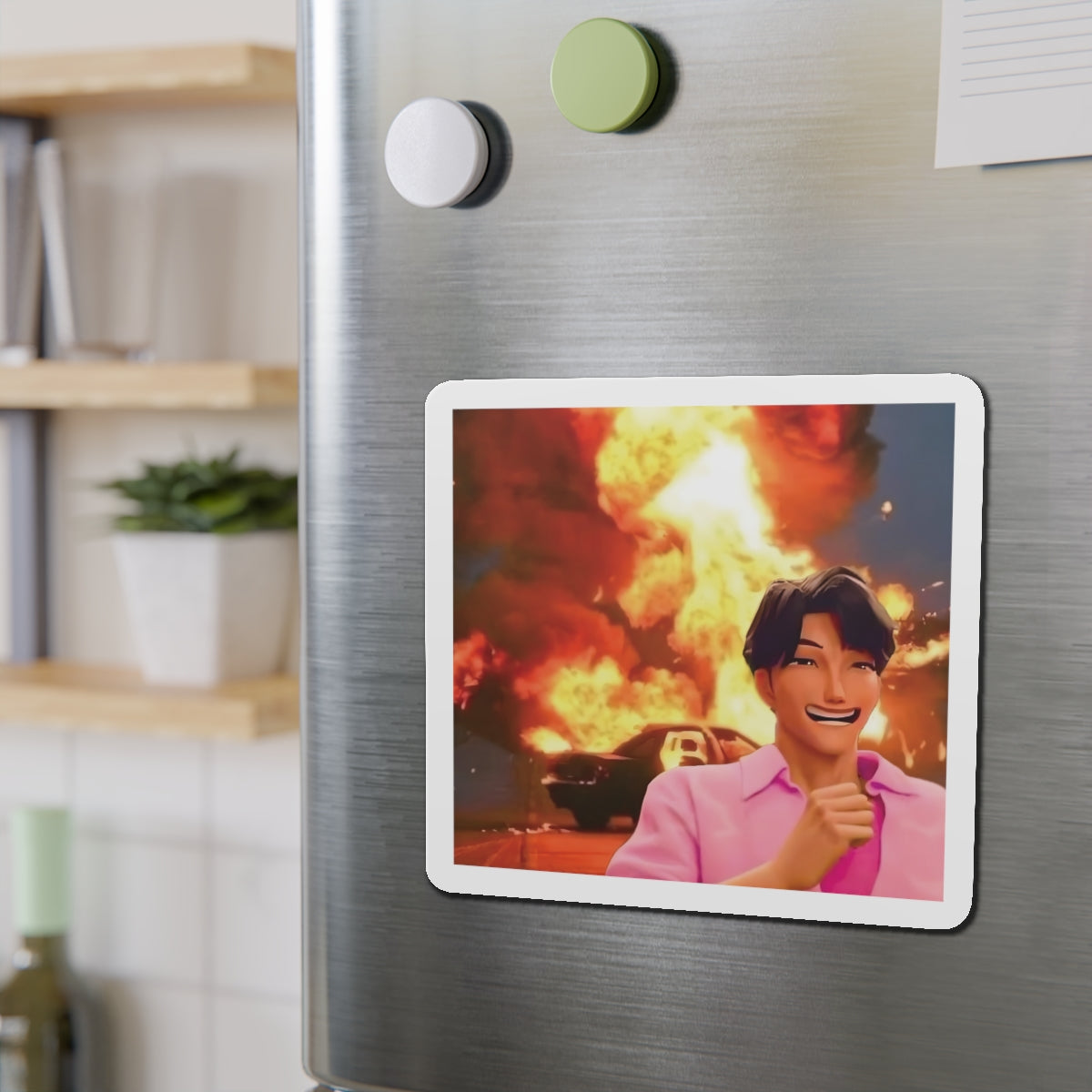 Kpop Demon Hunters Saja Boys Jinu Running From Rumi Meme Magnet