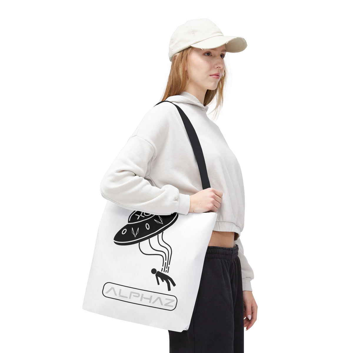 White Jurin XG Spaceship Tote Bag Design 8