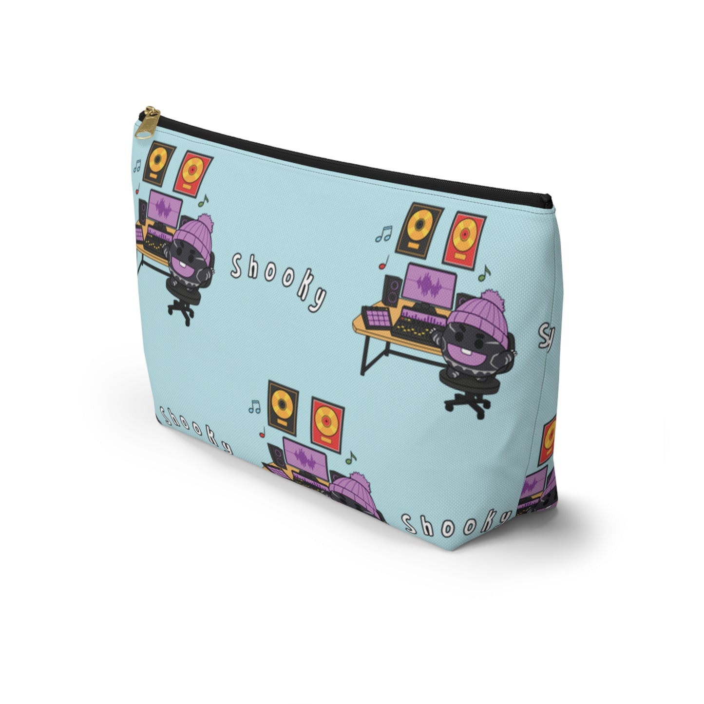 BT21 Shooky Blue Pattern Travel Bag