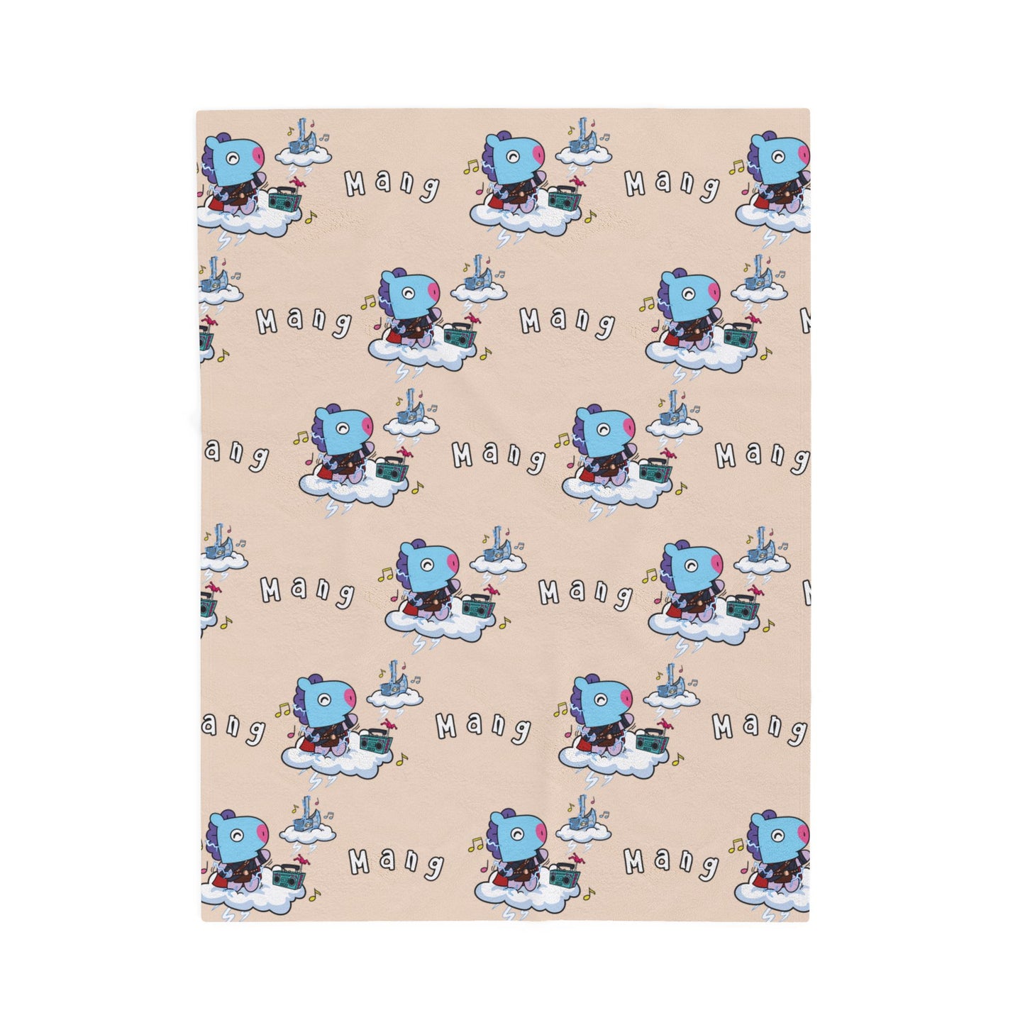 Beige Mang Blanket - BT21 Pattern Design