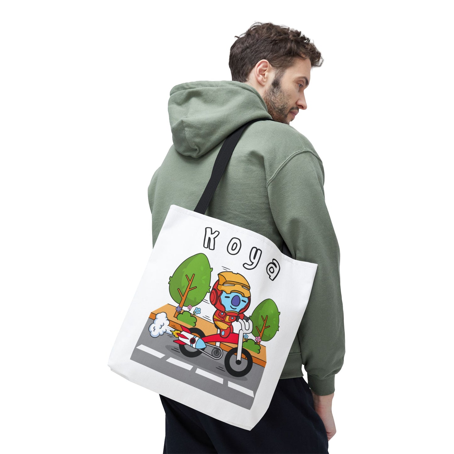 BT21 Koya White Tote Bag Single Design