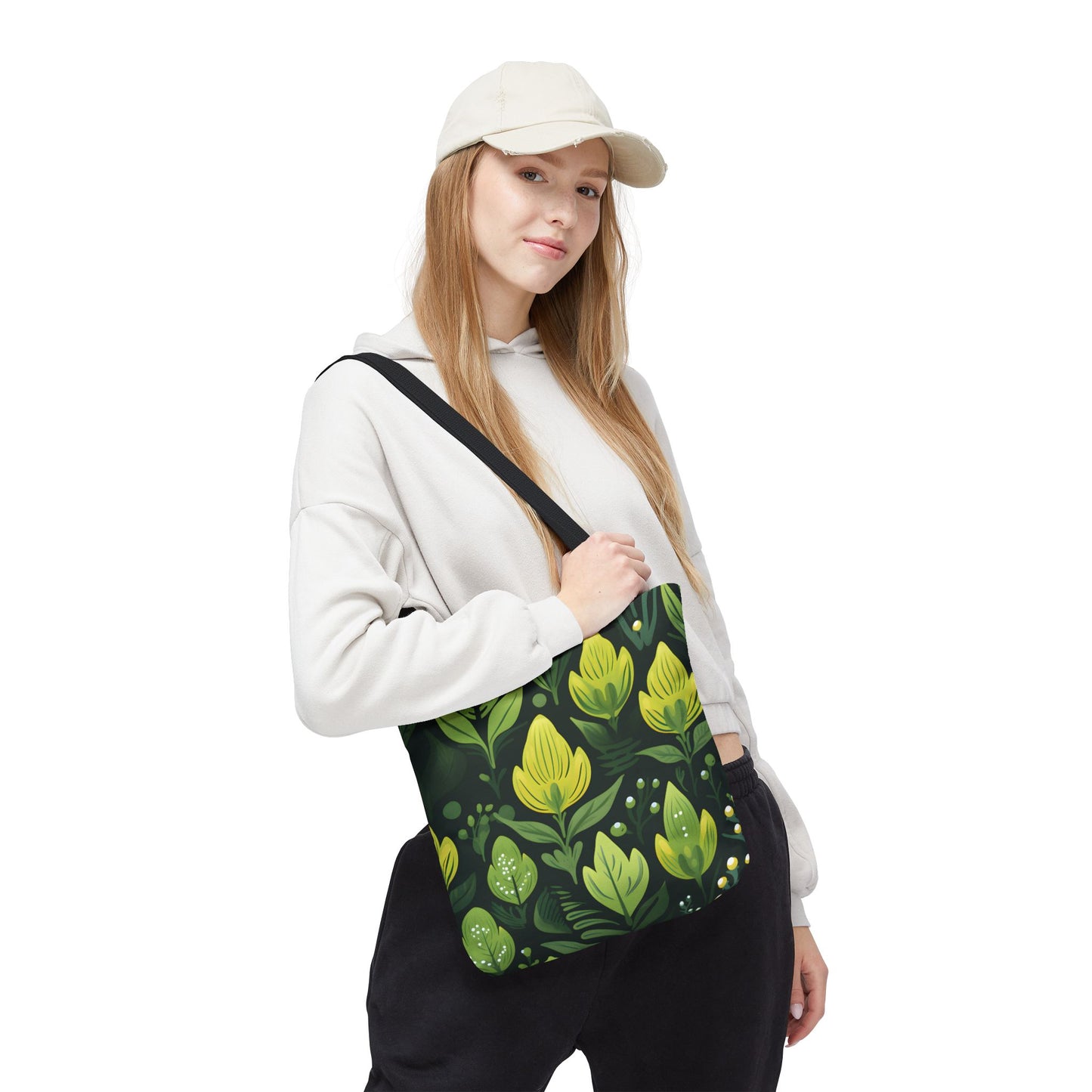 Plant Pattern Tote Bag Design 8