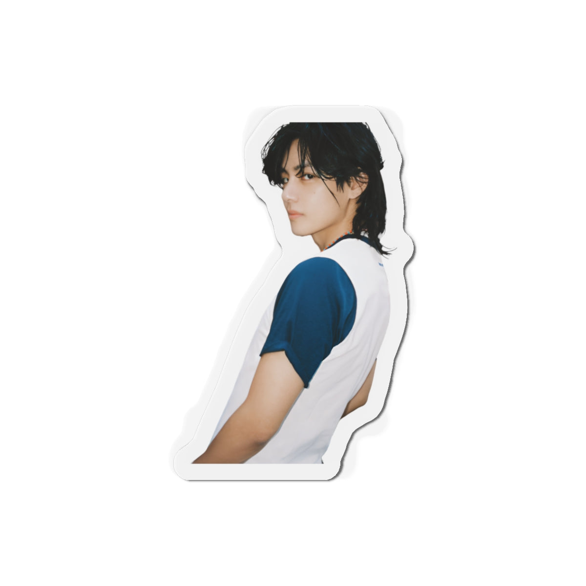 BTS Kim Taehyung Layover Album Photoshoot White Shirt Magnet