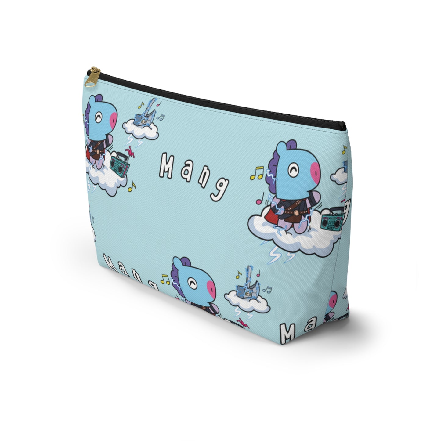 BT21 Mang Blue Pattern Travel Bag