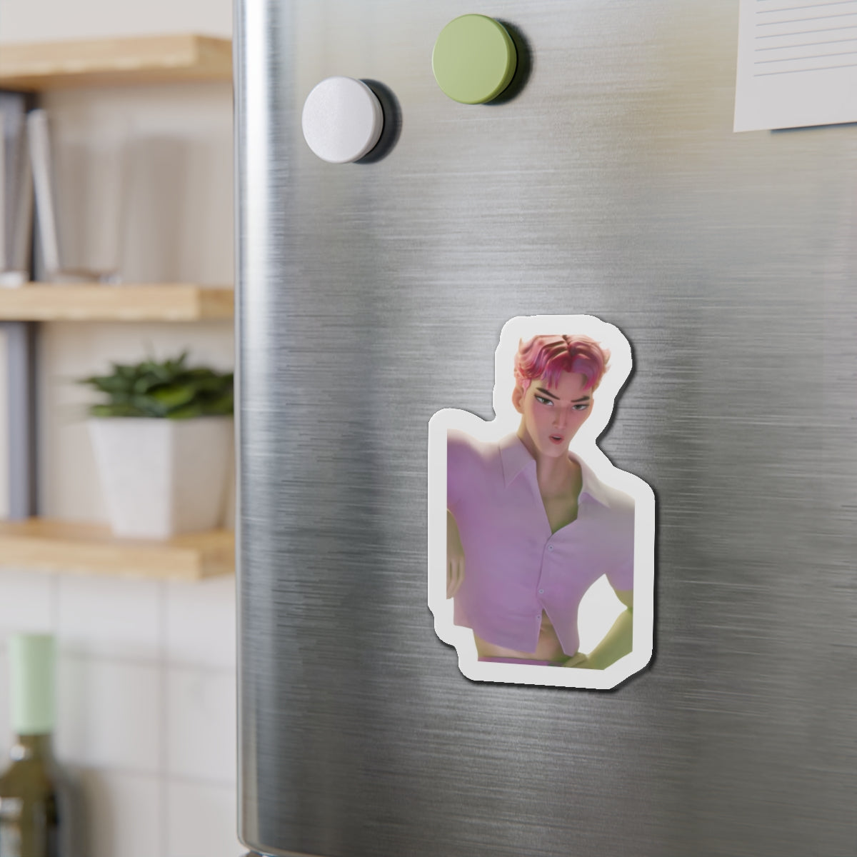 Kpop Demon Hunters Saja Boys Abby Saja In Bathhouse Magnet