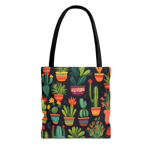 Cactus Pattern Tote Bag Design 5