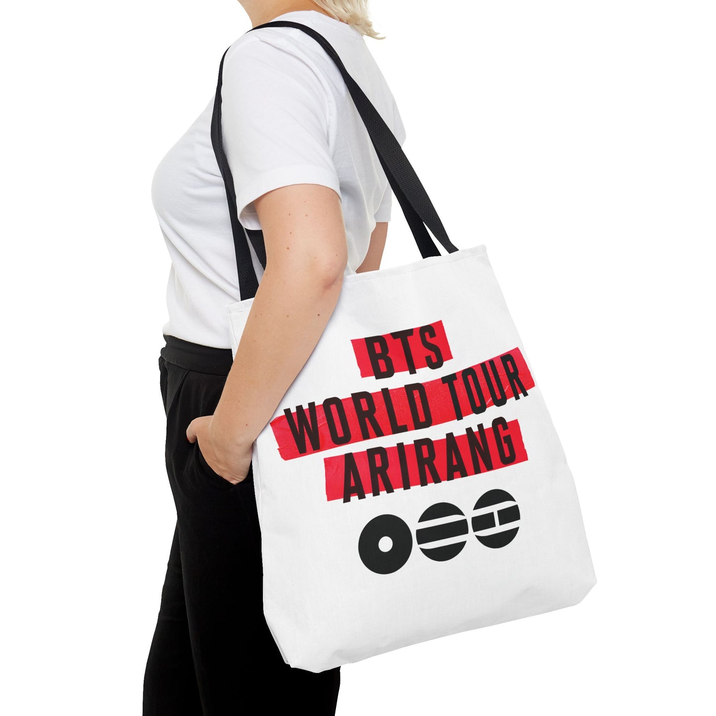 BTS Arirang 2026 World Tour Logo Design 3 White Tote Bag