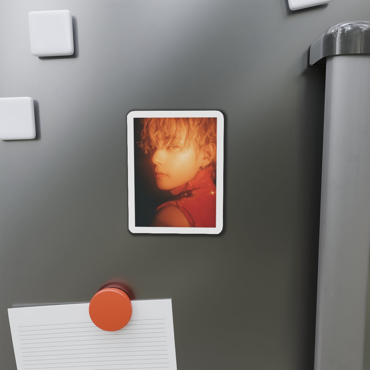 BTS Kim Taehyung Layover Album Photoshoot Red Outfit Magnet