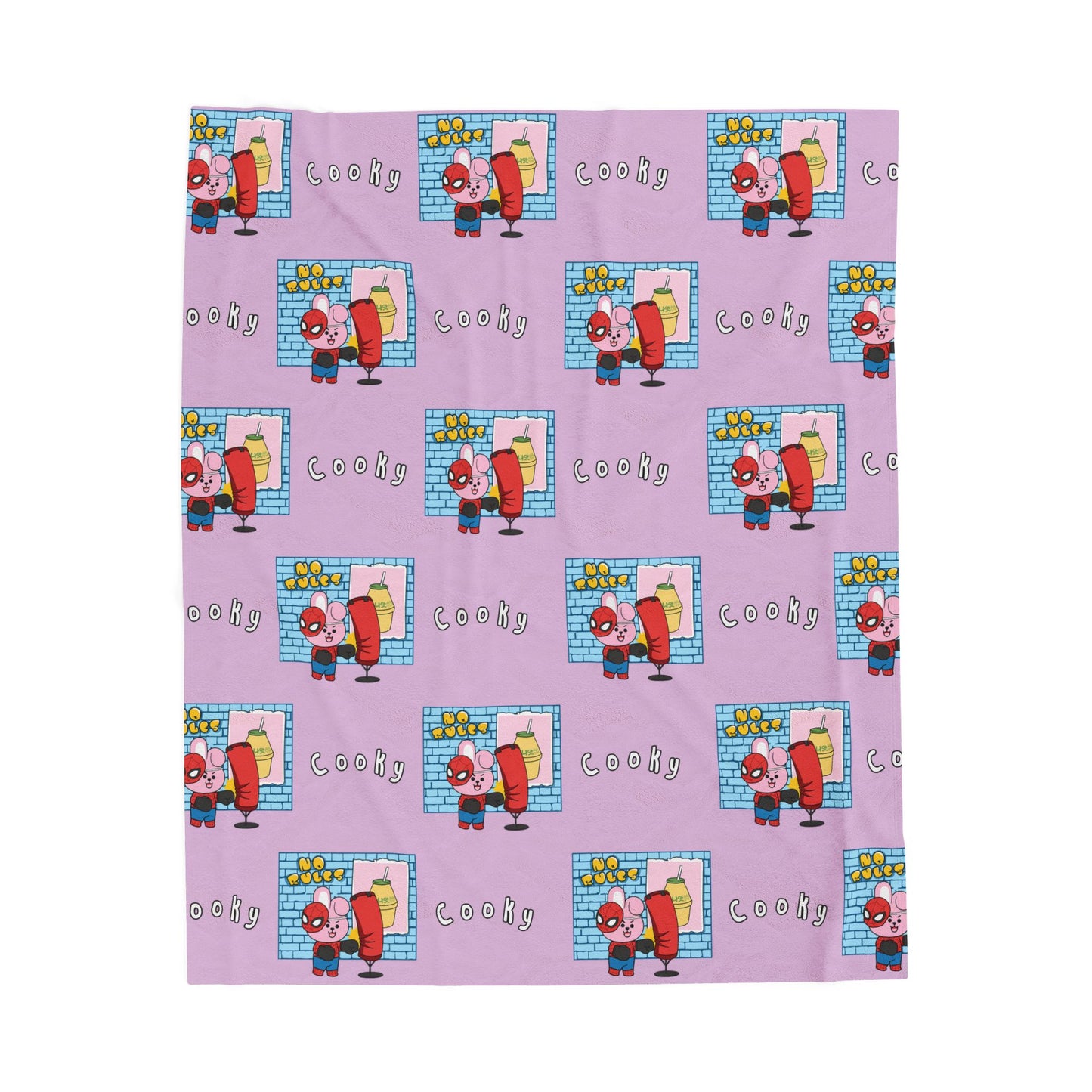 Purple Cooky Blanket - BT21 Pattern Design