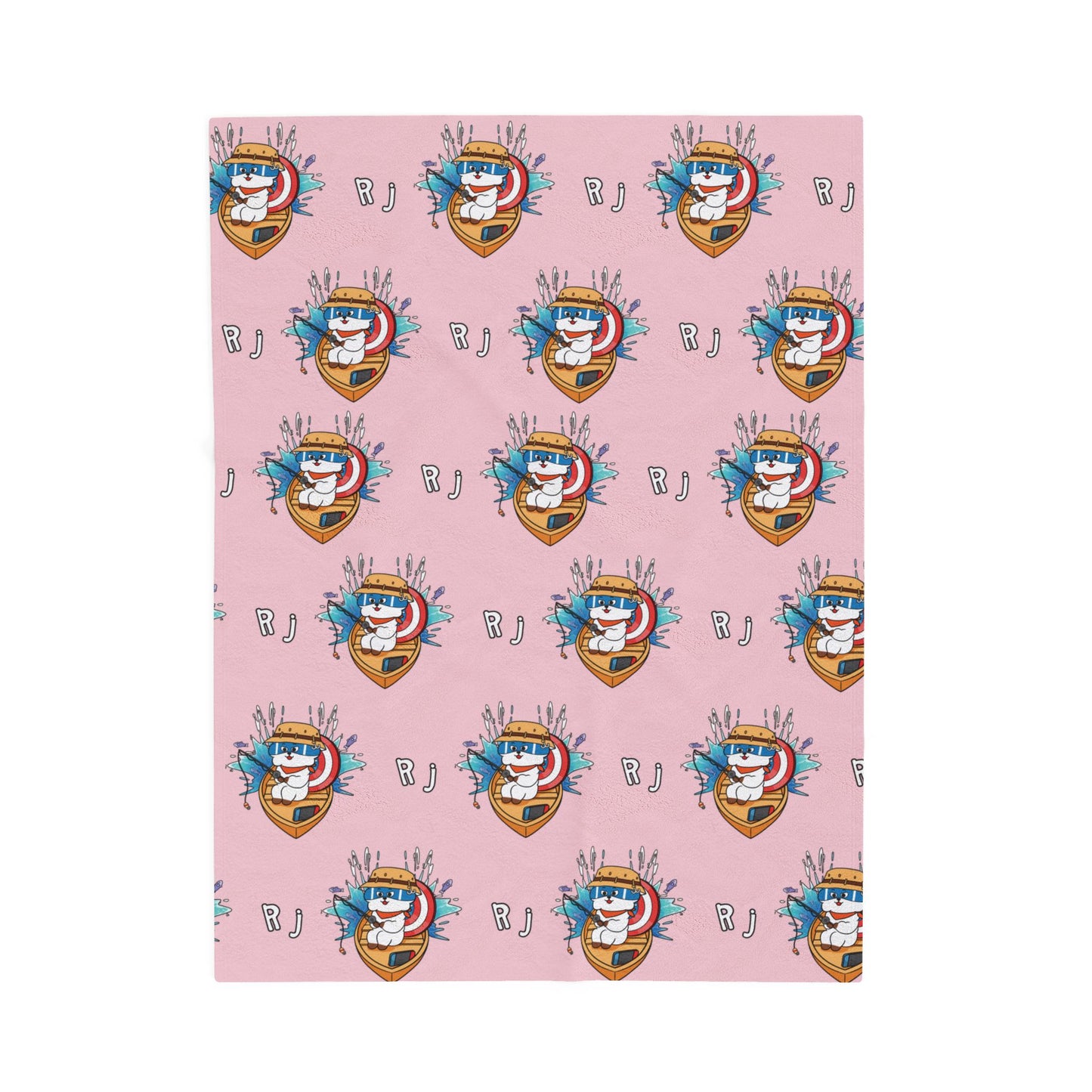 Pink RJ Blanket - BT21 Pattern Design