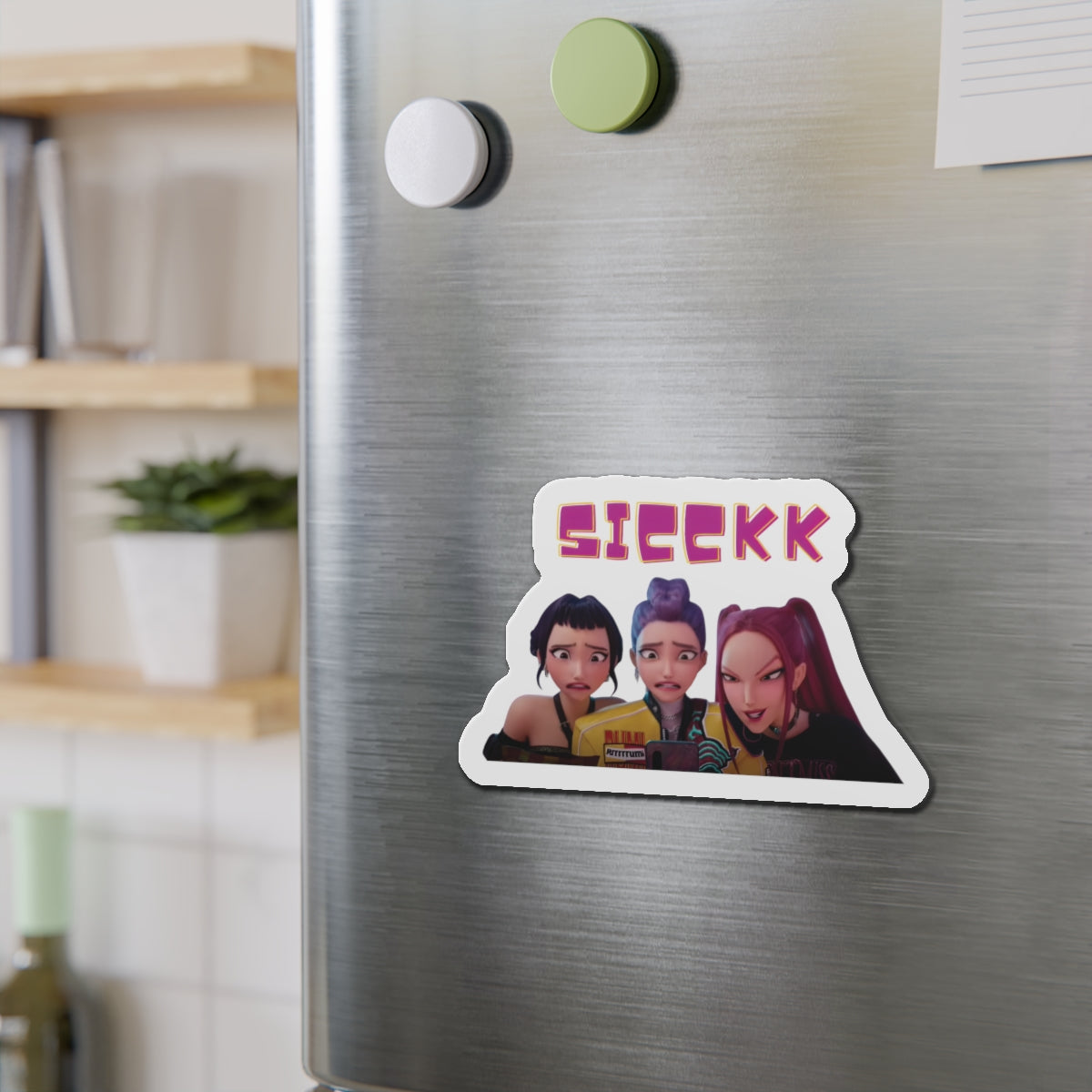 Kpop Demon Hunters Huntrix Rumi Mira Zoey Sick Magnet