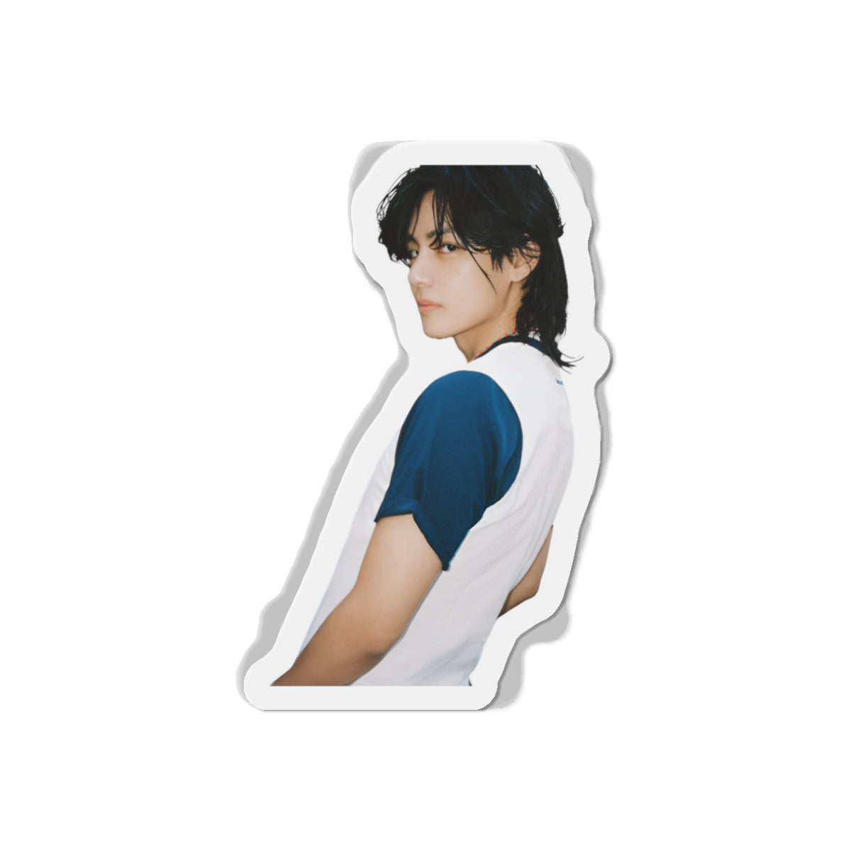 BTS Kim Taehyung Layover Album Photoshoot White Shirt Magnet