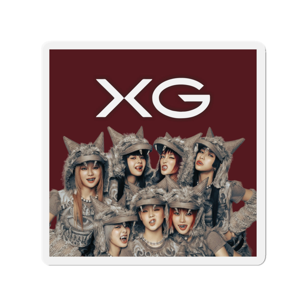 Maroon BG XG Woke Up Magnet 1