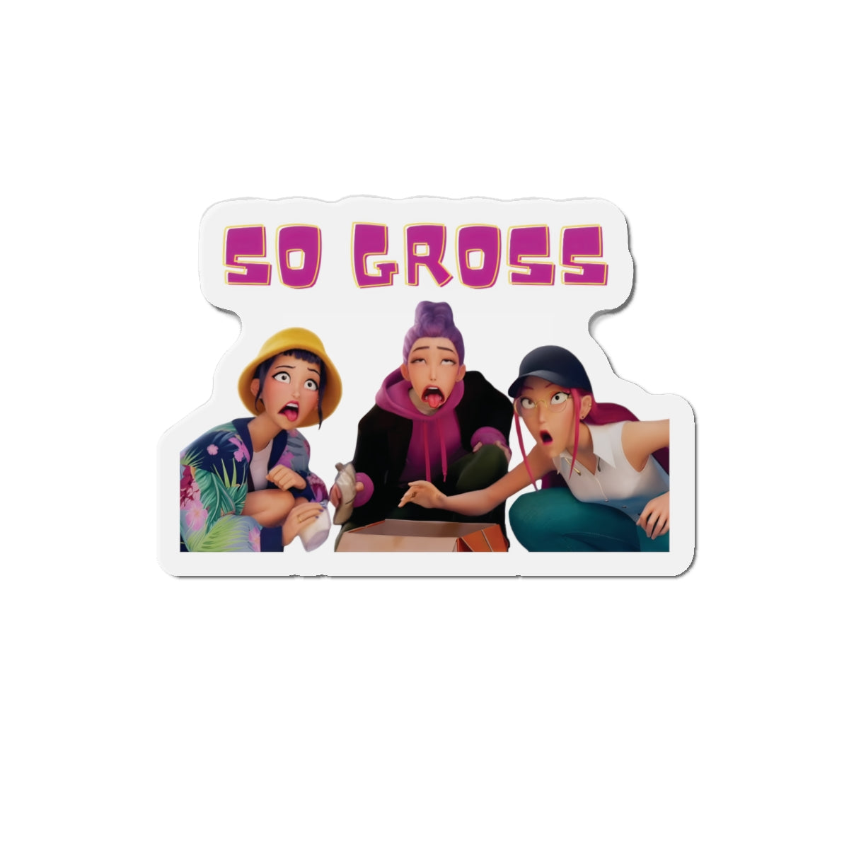 Kpop Demon Hunters Huntrix Rumi Mira Zoey So Gross Magnet