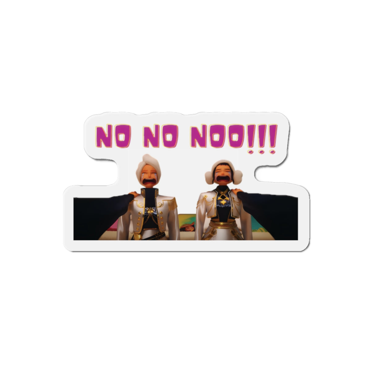 Kpop Demon Hunters Huntrix Mira And Zoey Couch No No No Magnet