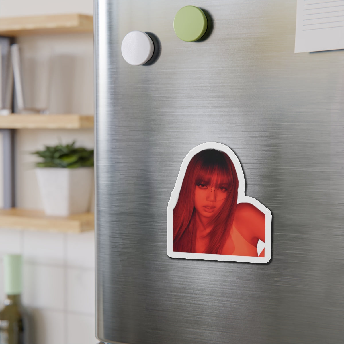 Lalisa Manoban Blackppink Gift for Lisa Fans Lillies Magnet Design 4