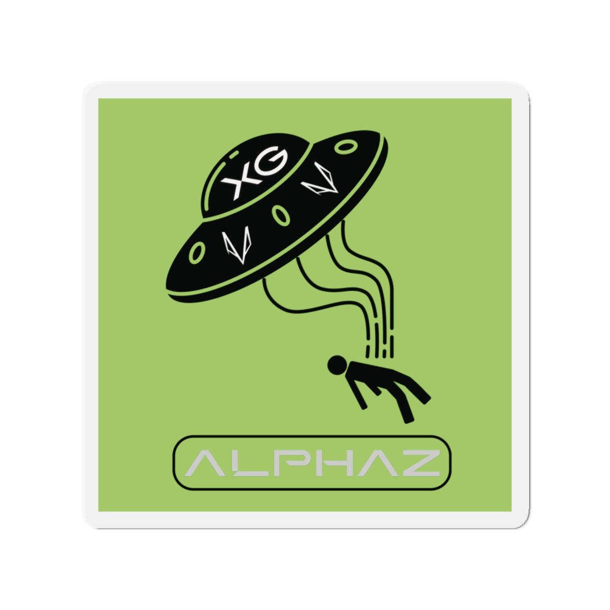 Green XG Cocona Spaceship Magnet