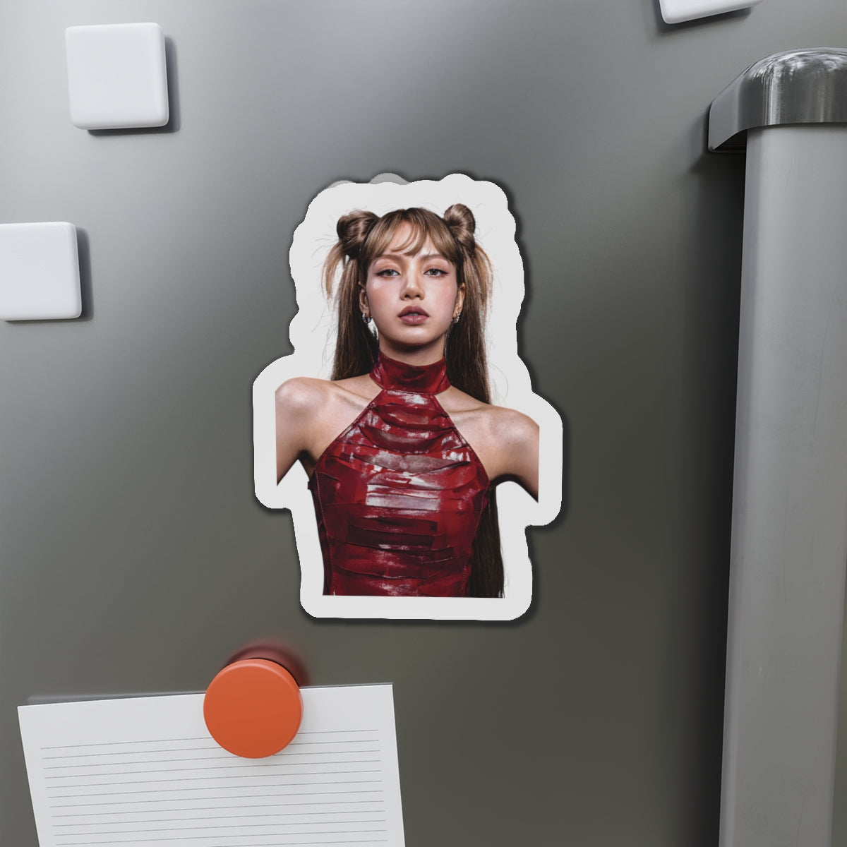 Lalisa Manoban Blackppink Gift for Lisa Fans Lillies Magnet Design 1
