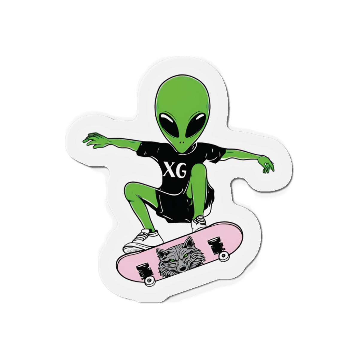 XG Alphaz Fan Merch Alien Skateboarding Magnet