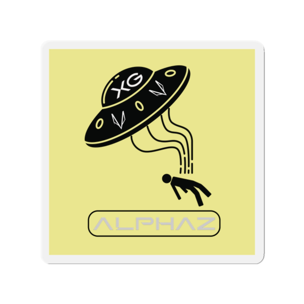 Yellow XG Chisa Spaceship Magnet
