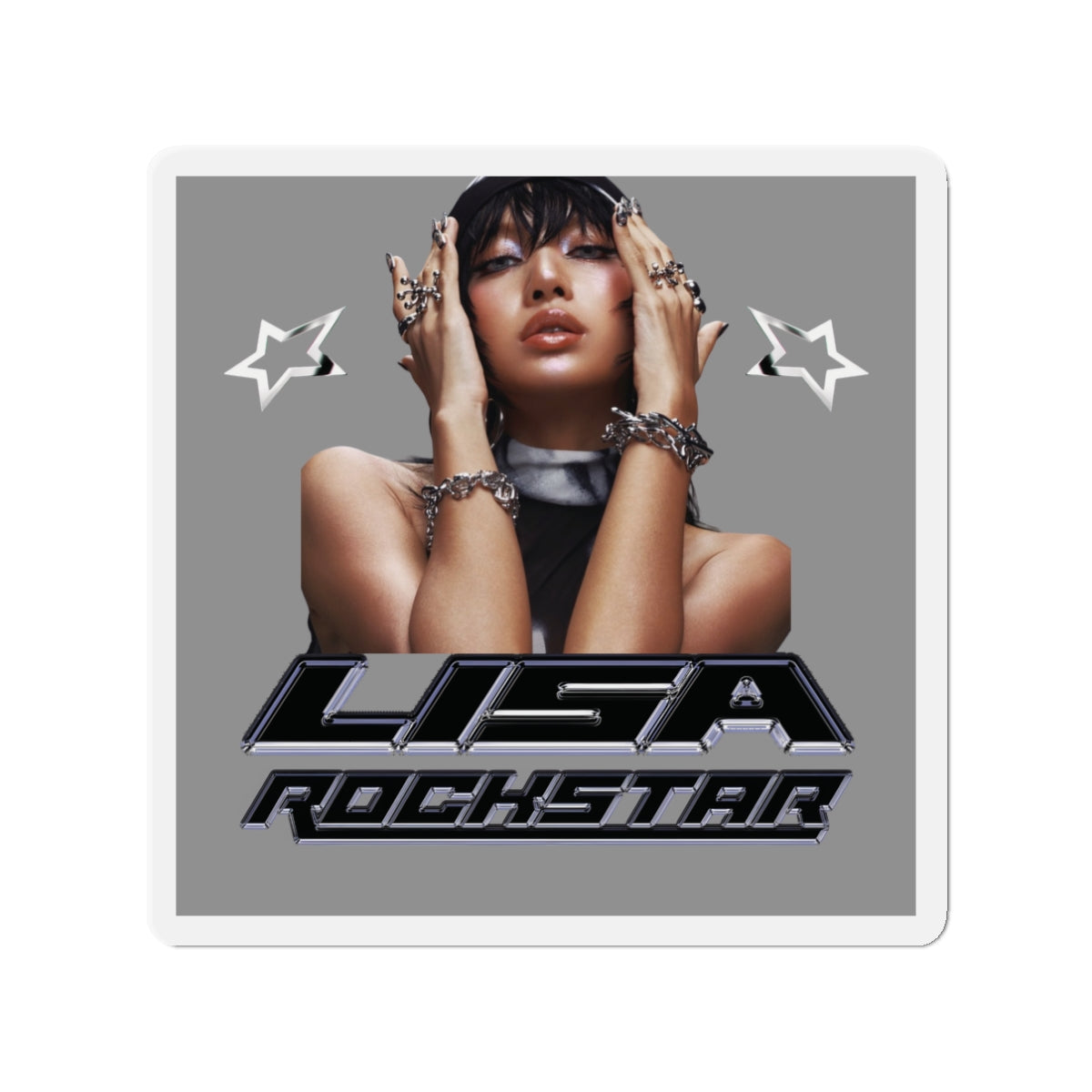 Lalisa Lisa Manoban Rockstar Album Car Magnet 2
