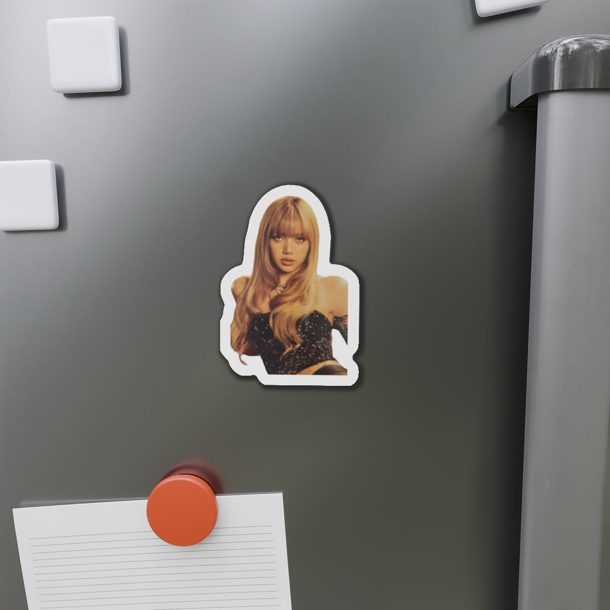 Lalisa Manoban Blackppink Gift for Lisa Fans Lillies Magnet Design 7