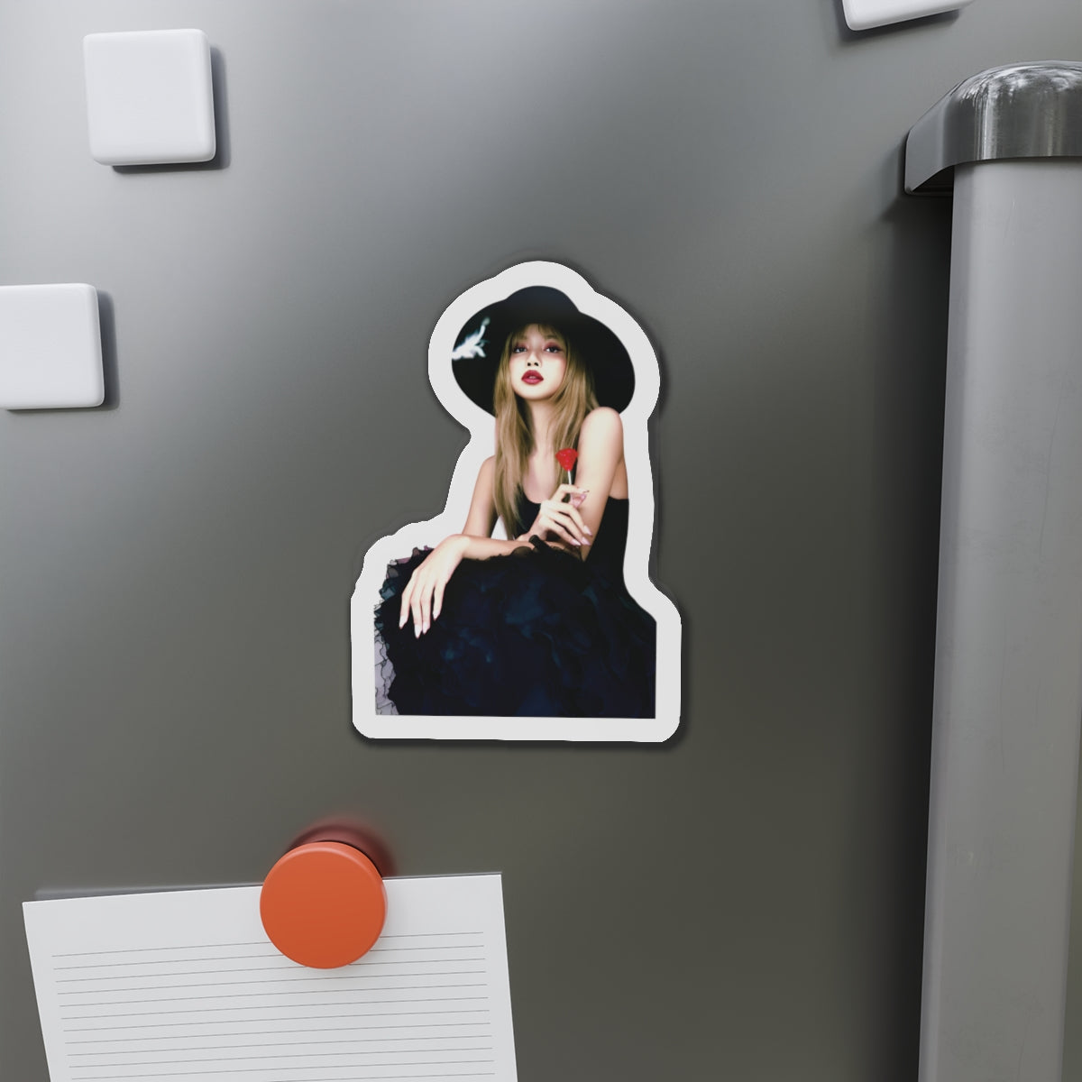 Lalisa Manoban Blackppink Gift for Lisa Fans Lillies Magnet Design 11