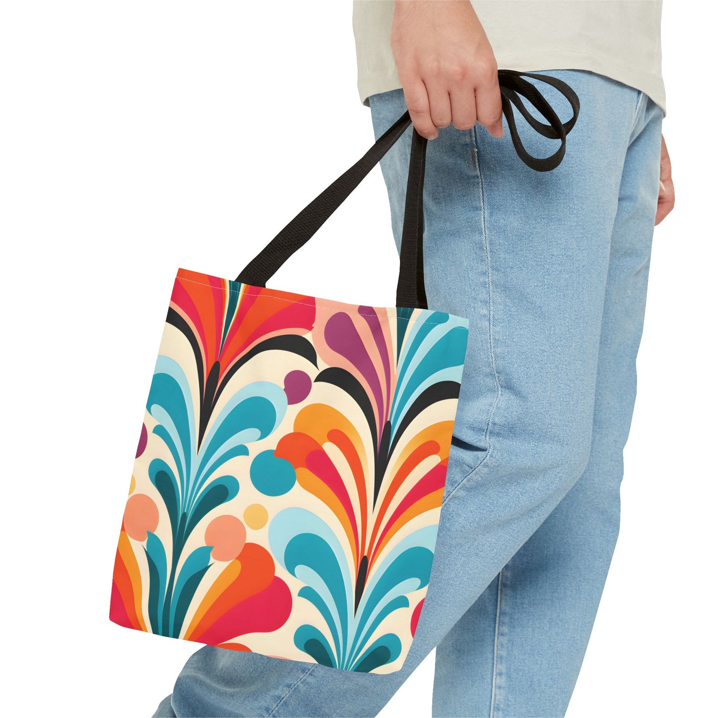 Retro Pattern Tote Bag Design 7