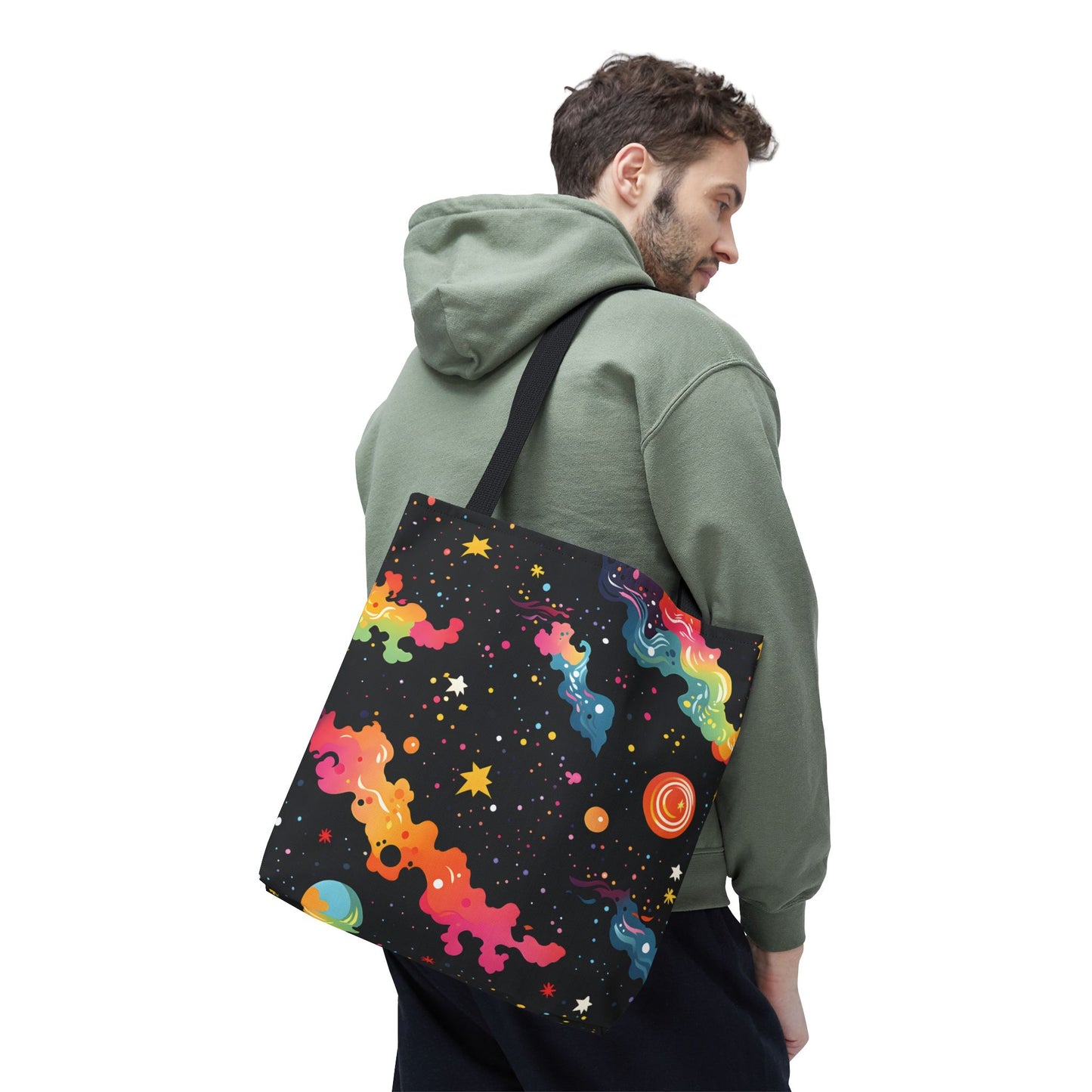 Colorful Space Pattern Tote Bag Design 8