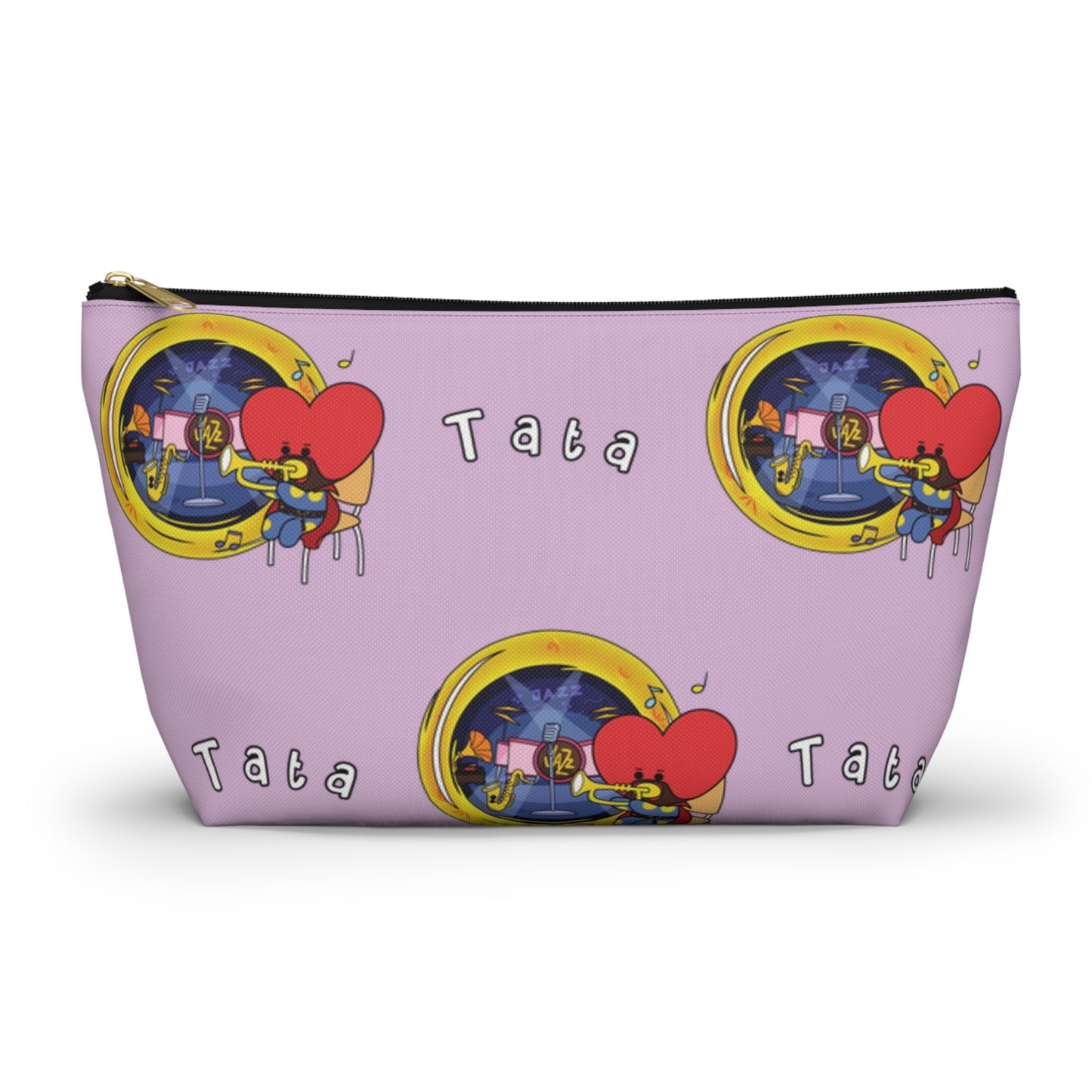BT21 Tata Purple Pattern Travel Bag