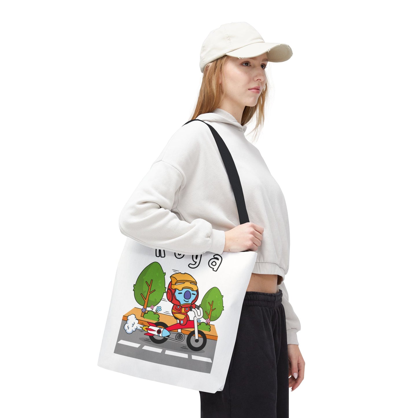 BT21 Koya White Tote Bag Single Design